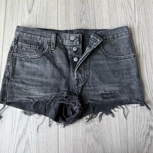 Levi's Black Denim Shorts - 26W